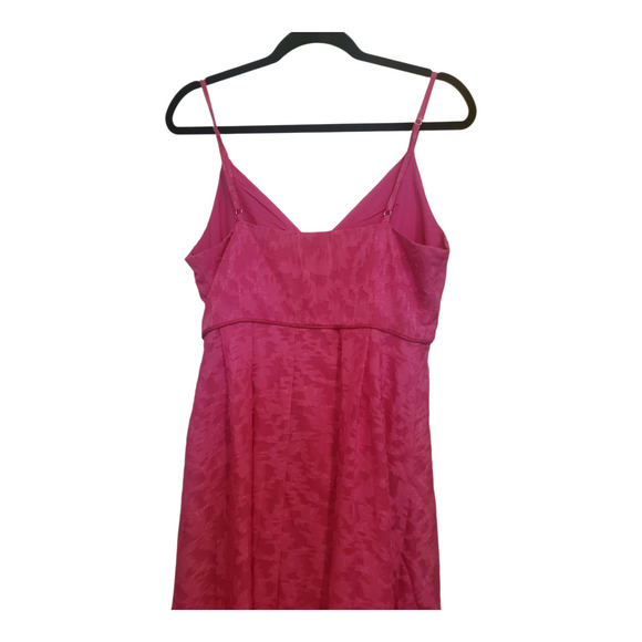 Showpo Hot Pink Spaghetti Strap Midi Length Lace Dress Size 10 - Picture 2 of 10